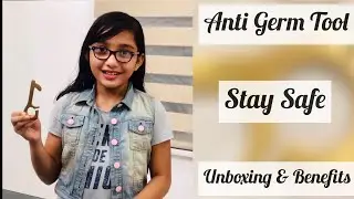 Safe Key Anti Germ Utility Tool Unboxing / Benefits - Antimicrobial Hand Brass Tool - No Touch Door