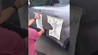 Car Damage Decorated With Looney Tunes Stickers || ViralHog