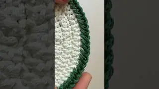 Обвязка для ковра, салфетки... Вязание крючком... #crochet