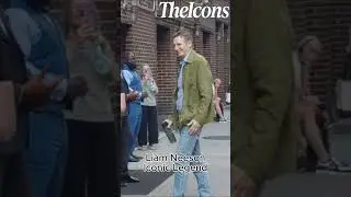 Liam Neeson Walks To Studio In New York🏚️#liamneeson