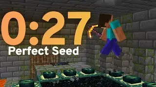 27 Second Minecraft Speedrun (Perfect Seed)