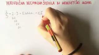 Periodična decimalna števila in nedesetiški ulomki