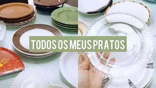 MOSTREI TODOS OS MEUS PRATOS + PIRES COM XÍCARAS