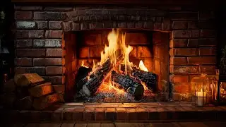 The Most Relaxing Fireplace 4K | Natural Fire Sounds for Relax and Deep Sleep (No Music)
