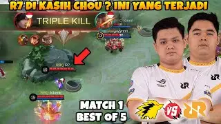 R7 DI KASIH CHOU?? ALBERT HAMPIR SAVAGE?? GELOKK GELOKKK!! RRQ VS ONIC MATCH 1