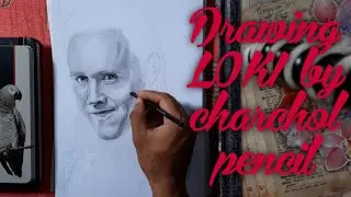 Drawing of Loki|Tom Hiddleston|avengers|by charchol and graphite pencil| learning drawing & art