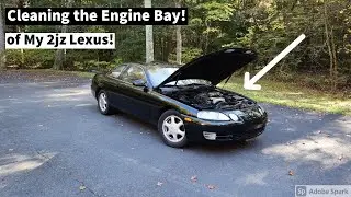 Engine Cleaning on My Sc300 (2jzge, Griots Garage Engine Cleaner!)