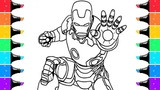Coloring Iron Man Marvel Superhero Coloring Pages |&nbsp;Ohuhu Markers