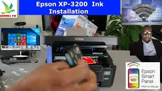 Как установить чернильные картриджи в принтер Epson (Epson XP-3200) и выполнить инициализацию
