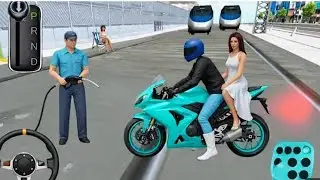 🔥Extreme Super Bike Firing At Railway Gate 🚂 ll 3D Driving Class Android Gameplay#DawudiGamer#