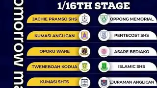 DAY 2 LIVE ASHANTI REGIONAL ELITE SCHOOL LEAGUE BABA YARA SPORTS STADIUM 🏟️