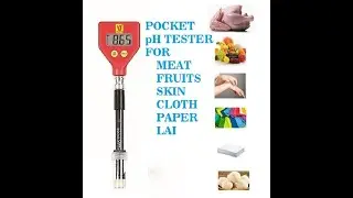 pH Tester - Meter Pen - Type Resolution 0.01 pH Range 0.00 - 14.00 pH L J - MFSCPL 05 for Meat Fruit