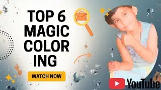 Arshifa colouring Top 6 magic wonderful colouring 🎨🖌️ watch now children's 🤣#kidscolouring #viral
