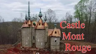Aerial View of Castle Mont Rouge - Rougemont, North Carolina