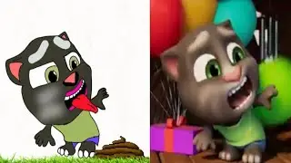 Talking Tom Funny Drawing Meme  🤣 | Funny Cartoon Talking Tom Treehouse Art Meme