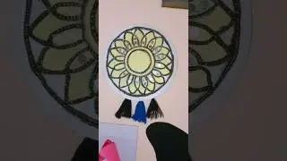 Part 2 of lippan wall hanging | #craftshort #wallhanging