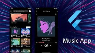 Flutter  - Music App - UI - Speed code