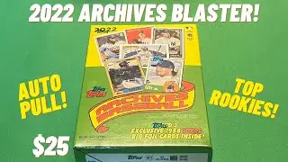 2022 Topps Archives Baseball Blaster Box Opening Review! Auto & Top Rookies! New Retail Sports Cards
