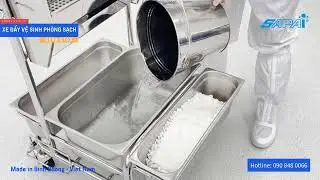 SAPAI Xe đẩy vệ sinh ph&ograve;ng sạch CES3-CT03 Cleanroom Mop Trolley