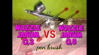Nozzle jarum pen brush 0,3 dan 0,5