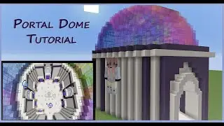Portal Dome/Glass Dome Tutorial |Minecraft: Hypixel Skyblock|