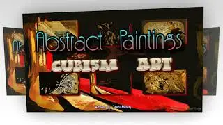 Abstract Paintings of Cubism Art Style - Black, Whites, Dark and Light Artwork