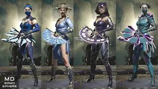 Kitana best matching kosmetics gear skins styles Mortal Kombat 11 Ultimate