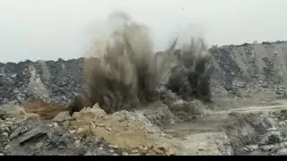 Blasting at Talcher Coal mines #talcher #coalmines