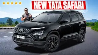 ⭐️⭐️⭐️⭐️⭐️ Safety Rating with Muscular Body Design New TATA Safari SUV in 2025