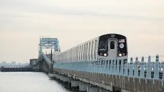 NYCT/Bombardier R179 Ten-Car Test Train @ Broad Channel Bridge