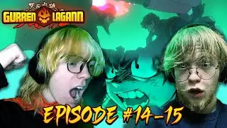 SIMON VS LORDGENOME!! GURREN LAGANN Episode 14-15 REACTION (First Time Watching)