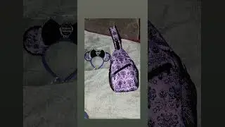 Haunted Mansion Crossbody backpack & Ears💜🖤💚🏛👻✨️ #999HappyHaunts