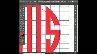 Monogram logo design in adobe illustrator and Apply Mockup in photoshop