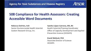 508 Compliance for Health Assessors: Creating Accessible Word Documents