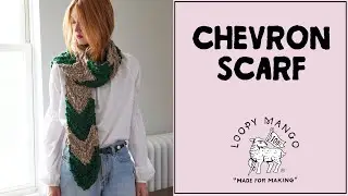 Knitting Chevron Pattern for One Way or the Other Scarf