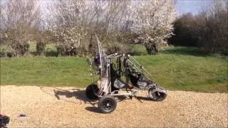 Paramoteur montage chariot Airfer avec MacFly Thor200
