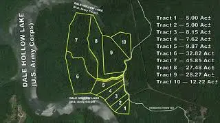 Aerial Tour of 182.31 Ac&plusmn; in 10 Tracts on Dale Hollow Lake Online at Tays Realty & Auction, LLC