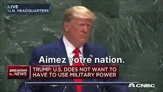 Trump &laquo;&nbsp;L&rsquo;avenir n&rsquo;appartient pas aux mondialistes  L&rsquo;avenir appartient aux patriotes 