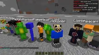 ESCONDI 100 PLAYERS embaixo do PLANETA no MINECRAFT