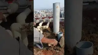 प्लंबर Pipe Waterproof| Roof building plans home Technician #work #shorts