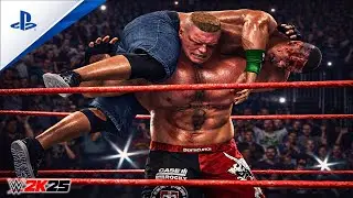 WWE 2K25 &mdash; Brock Lesnar vs John Cena | No Holds Barred Match | Unforgiven 😳🔥