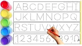 ABCD, ABCD Writing Practice, ABC Song, A to Z, Dotted line tracing for kids, Alphabet 