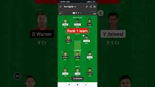 RR vs DC Dream 11 team | RR vs DC Dream 11 | RR vs DC