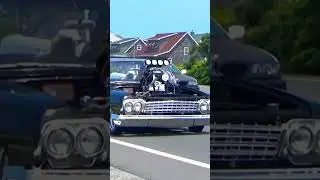 1962 Blown Chevy Impala #dragracing #oldschool  #classiccars #prostreet #shortvideo #shorts #short