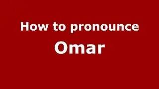 How to pronounce Omar (Arabic/Morocco) - PronounceNames.com