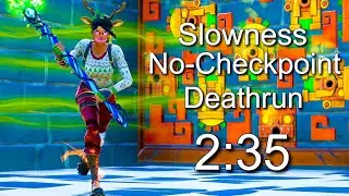(2:35) Slowness No Checkpoint Deathrun World Record - Fortnite Creative (Console) Speedrun