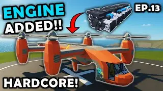 Quad Tilt-Rotor Engine Added!! Stormworks HARDCORE Career Survival [S4E13]