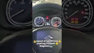 Maruti Vitara Brezza Engine Starting Problem Diagnosis 🧐💯💻 #automobile #pickup #mechanic