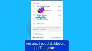 How do I activate the blocking code on Telegram?