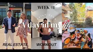 Life of a Realtor  My Diet, Fitness, and Real Estate Hustle Week 1 Vlog